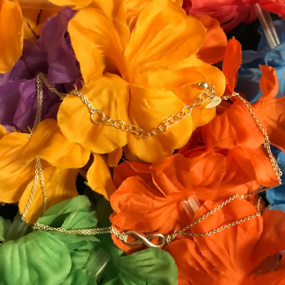 Infinity 8 925 Sterling Silver Double Necklace - image 4